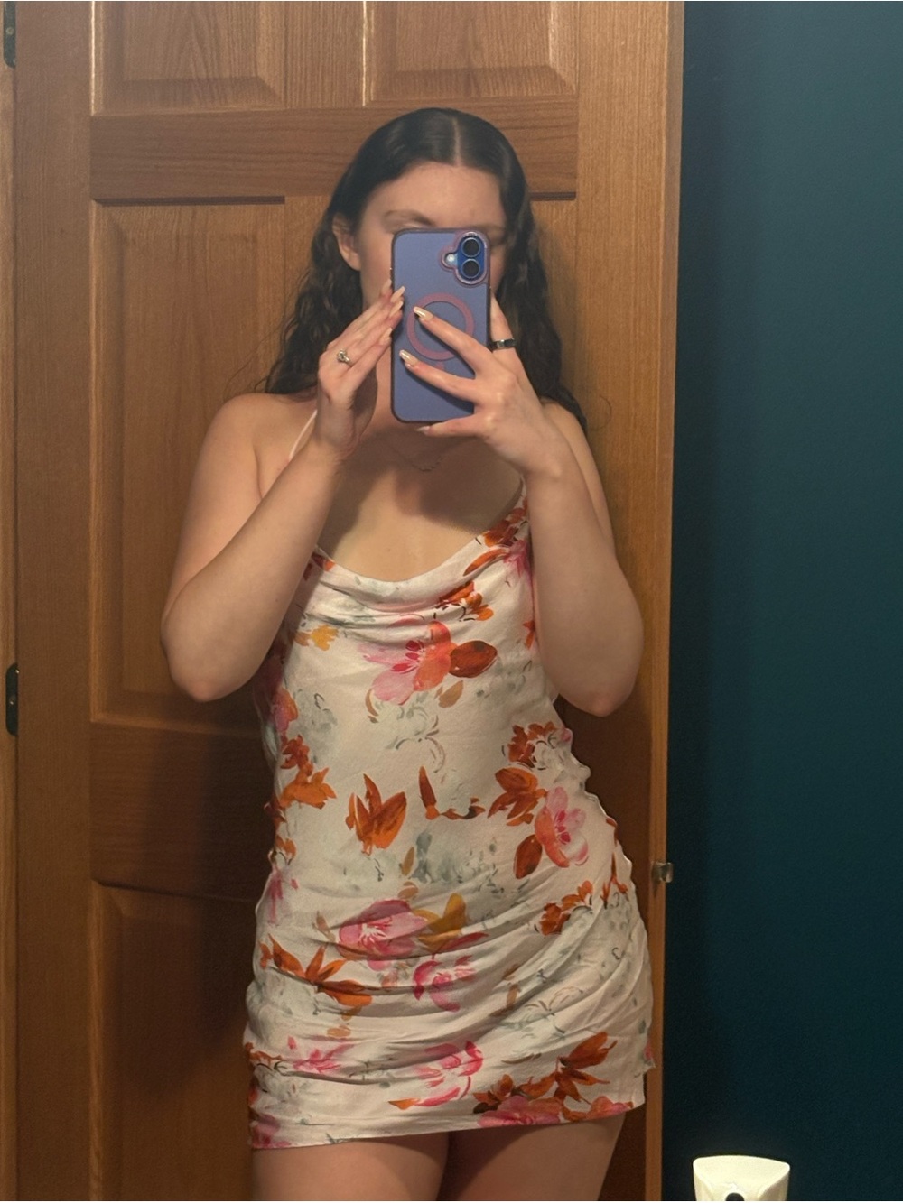 Zara White Floral Safia Mini Dress